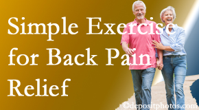 Pflugerville Wellness Center suggests simple exercise as part of the Pflugerville chiropractic back pain relief plan.