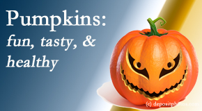 Pflugerville Wellness Center appreciates the pumpkin for its decorative and nutritional benefits especially the anti-inflammatory and antioxidant!