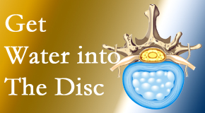 Pflugerville Wellness Center uses spinal manipulation and exercise to boost the diffusion of water into the disc which helps the health of the disc.