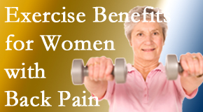 Pflugerville Wellness Center shares recent research about how beneficial exercise is, especially for older women with back pain. 