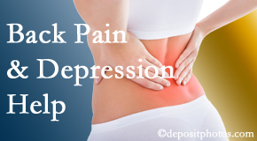 Pflugerville depression that accompanies chronic back pain often resolves with our chiropractic treatment plan’s Cox® Technic Flexion Distraction and Decompression.