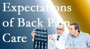 The pain relief expectations of Pflugerville back pain patients influence their satisfaction with chiropractic care. What is realistic?