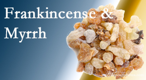 frankincense and myrrh picture for Pflugerville anti-inflammatory, anti-tumor, antioxidant effects