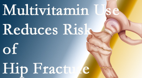 Pflugerville Wellness Center shares new research that shows a reduction in hip fracture by those taking multivitamins.