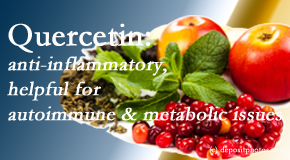 Pflugerville Wellness Center explains the benefits of quercetin for autoimmune, metabolic, and inflammatory diseases. 