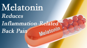 Pflugerville Wellness Center shares new findings that melatonin interrupts the inflammatory process in disc degeneration that causes back pain.