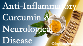 Pflugerville Wellness Center introduces recent findings on the benefit of curcumin on inflammation reduction and even neurological disease containment.