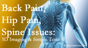 Pflugerville Wellness Center examines back pain patients for a variety of issues like back pain and hip pain and other spine issues with imaging and clinical tests that influence a relieving chiropractic treatment plan.