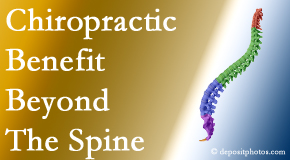 Pflugerville Wellness Center chiropractic care benefits more than the spine particularly when the thoracic spine is treated!