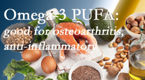 Pflugerville Wellness Center treats pain – back pain, neck pain, extremity pain – often linked to the degenerative processes associated with osteoarthritis for which fatty oils – omega 3 PUFAs – help. 
