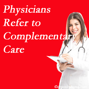 Pflugerville Wellness Center [shares how medical physicians are referring to complementary health approaches more, particularly for chiropractic manipulation and massage.