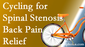 Pflugerville Wellness Center encourages exercise like cycling for back pain relief from lumbar spine stenosis.