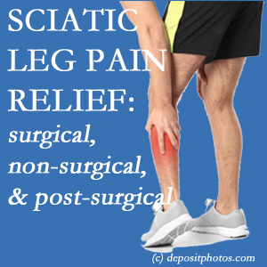 The Pflugerville chiropractic relieving treatment for sciatic leg pain works non-surgically and post-surgically for many sufferers.