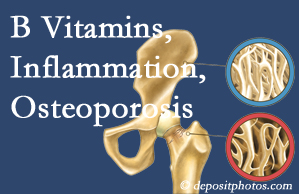 Pflugerville chiropractic care of osteoporosis usually comes with nutritional tips like b vitamins for inflammation reduction and for prevention.