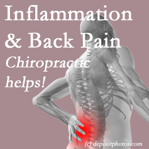The Pflugerville chiropractic care provides back pain-relieving treatment that is shown to reduce related inflammation as well.