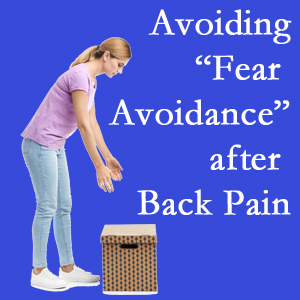 Pflugerville chiropractic care encourages back pain patients to not give into the urge to avoid normal spine motion once they are through their pain.