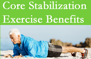 Pflugerville Wellness Center presents support for core stabilization exercises at any age in the management and prevention of back pain. 